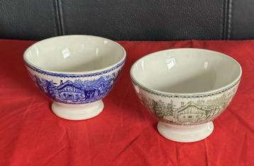 2x spoelkom BFK, serie Alpes, kleur groen/blauw Boch Freres beschikbaar voor biedingen