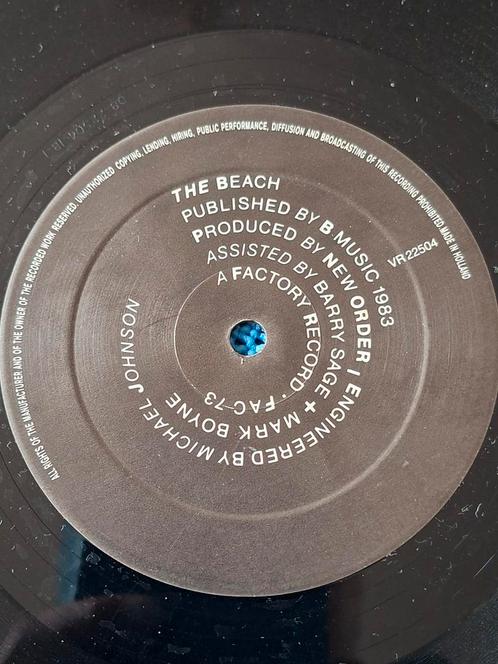 New Order - The Beach 12" Single (1983) FAC-73, Cd's en Dvd's, Vinyl | Pop, Gebruikt, 1980 tot 2000, 12 inch, Ophalen of Verzenden
