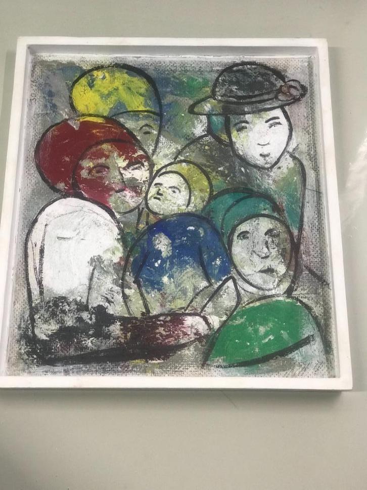 olieverf paneel piet bekker figuren  haagse kunstkring, Antiek en Kunst, Kunst | Schilderijen | Klassiek, Ophalen of Verzenden