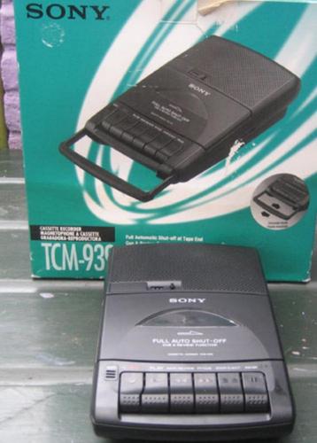 Sony Cassetterecorder TCM 939 batt & 220 volt mooi/prima