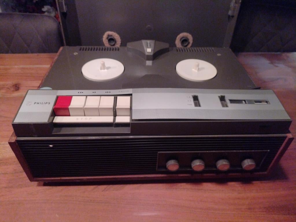 Philips Bandrecorder - Vintage, Ophalen of Verzenden, Bandrecorder, Met stofkap