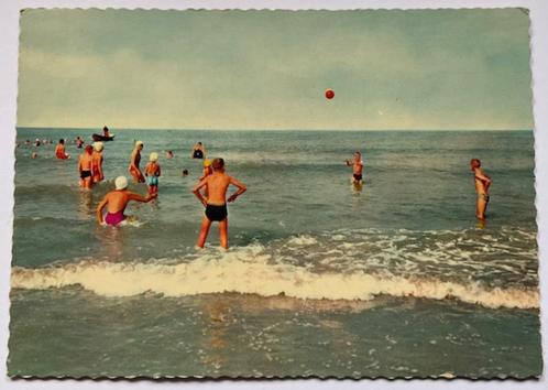 Bergen aan Zee Spel in de branding, Verzamelen, Ansichtkaarten | Nederland, Ongelopen, Noord-Holland, 1960 tot 1980, Ophalen of Verzenden