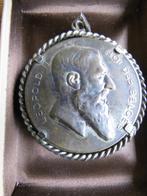 Medaille België Leopold II 1909, in zetting, Ophalen of Verzenden
