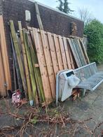Gratis ophalen! Oude schutting delen - Hout, Tuin en Terras, Minder dan 3 meter, Ophalen of Verzenden, Hout, 1 tot 2 meter