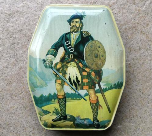 Schots blik vintage Highlander Schotland George W. Horner Co, Verzamelen, Blikken, Gebruikt, Overige merken, Ophalen of Verzenden