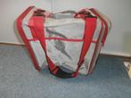 Reistas grijs rood stevige tas met vakken weekendtas fototas, 40 tot 60 cm, 30 cm of meer, Gebruikt, Ophalen of Verzenden