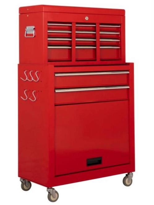 Gereedschapswagen zwart of rood - met bovenkast | NIEUW, Doe-het-zelf en Verbouw, Gereedschapskisten, Nieuw, Ophalen