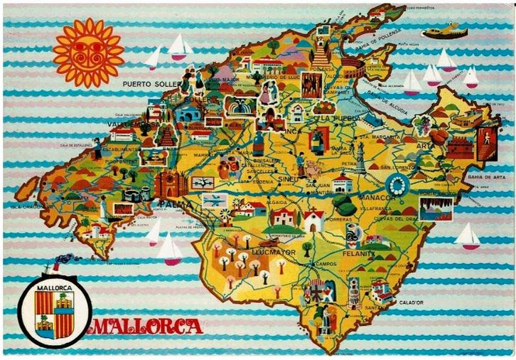 Ansichtkaart Mallorca, Verzamelen, Ansichtkaarten | Buitenland, Gelopen, Spanje, 1980 tot heden, Ophalen of Verzenden