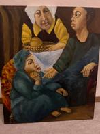 Schilderij van drie figuren, Antiek en Kunst, Kunst | Schilderijen | Klassiek, Ophalen