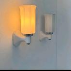 Art Deco porseleinen wandlampjes set handdoeksteunen, Ophalen of Verzenden