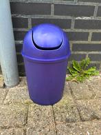 Prullenbakje, paars, Huis en Inrichting, Kunststof, Gebruikt, Ophalen of Verzenden, Minder dan 10 liter