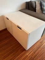 Witte opbergkist / bankje - 90x51x49 cm, Kunststof, 50 tot 100 cm, Ophalen of Verzenden, Zo goed als nieuw