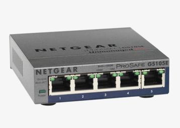 Nieuw: Netgear GS105e 5 poorts gigabit netwerk switch beschikbaar voor biedingen