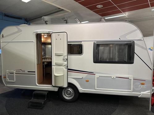 TEC TOUR 400 DB VASTBED ZITJE VOORTENT TOPSTAAT, Caravans en Kamperen, Caravans, Bedrijf, tot en met 4, Treinzit, T.E.C., Vast bed