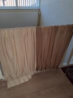 Vitrages, Huis en Inrichting, Stoffering | Gordijnen en Lamellen, Ophalen, 200 cm of meer, Beige, Zo goed als nieuw