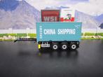 Wsi 04-2036 China Shipping 20FT Container & 03-1010 Chassis, Hobby en Vrije tijd, Modelauto's | 1:50, Ophalen, Nieuw, Bus of Vrachtwagen