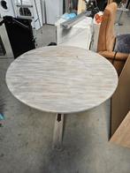 Drentse klaptafel doorsnee 100 cm hoogte 76 geheel opklapbaa, Huis en Inrichting, Ophalen, Zo goed als nieuw, Rond, 50 tot 100 cm
