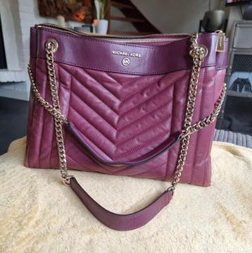 Michael Kors schoudertas tas handtas bordeaux rood