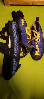 Klim harnas en schoenen maat 43,5, Sport en Fitness, Klimsport, Ophalen of Verzenden, Zo goed als nieuw, Klimsportschoenen