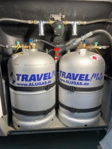 Aluminium lpg flessen met buitenvuller