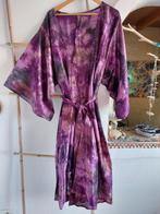 Zijden tie dye kimono, one size, India, Verzenden, Nieuw