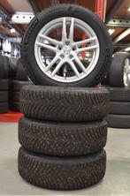 18" BMW X3 Velgen 5x112 + Winterbanden met Spikes, 18 inch, Gebruikt, Banden en Velgen, Personenwagen