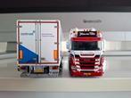 Wsi Scania Johan van Welie met koel oplegger van Koeltrans, Hobby en Vrije tijd, Modelauto's | 1:50, Ophalen of Verzenden, Zo goed als nieuw