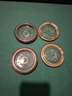 Antieke Verzilverde Glazen Onderzetters met Geslepen Glas, Antiek en Kunst, Ophalen of Verzenden