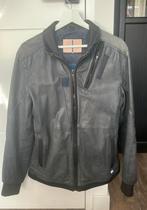 Mays Rose lederen jas, Kleding | Heren, Ophalen of Verzenden, Zo goed als nieuw, Blauw