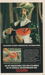 Retro reclame 1976 Cogebi oranje sla centrifuge jaren 70, Verzenden, Overige typen