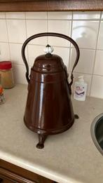 Antieke emaille doofpot, Ophalen