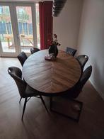 Eetstoelen - donkergrijs, Huis en Inrichting, Stoelen, Ophalen, Gebruikt, Drie, Metaal