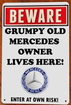 Mercedes Metalen bord, Verzamelen, Merken en Reclamevoorwerpen, Nieuw, Reclamebord, Ophalen of Verzenden