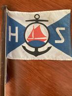 Maritiem vlaggenstok  met vlag, Diversen, Vlaggen en Wimpels, Ophalen of Verzenden, Gebruikt