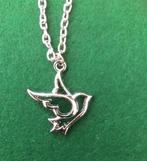 Halskettinkje met vredesduifje, Met hanger, Nieuw, Ophalen of Verzenden, Zilver
