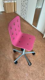 Roze ikea bureau stoel, Ophalen, Zo goed als nieuw, Roze