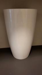 Elho Brussels Diamond High Witte Bloempot - Nette Staat, 25 tot 40 cm, Kunststof, Gebruikt, Rond