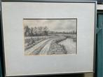 Tekening De Middel van G.N . Woudt, Antiek en Kunst, Ophalen of Verzenden