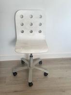 Witte bureaustoel met wieltjes, Ophalen, Gebruikt, Wit, Bureaustoel
