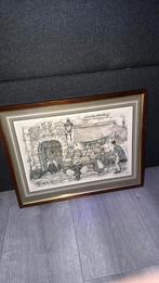 Anton pieck schilderij professioneel ingelijst, Antiek en Kunst, Ophalen of Verzenden