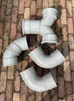 125 mm pvc manchetten, koppelstukken en bochten, Doe-het-zelf en Verbouw, Buizen en Afvoer, Ophalen, Bochten, Pvc, Zo goed als nieuw