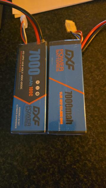 2X Gfx 7000 mah 4s lipo accu’s beschikbaar voor biedingen