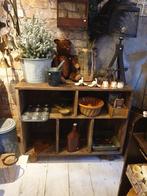 Stoere open vakkenkast van driftwood, Ophalen, Met plank(en), 100 tot 150 cm, 25 tot 50 cm