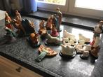 Complete groep kerststal figuren, totaal 27 stuks., Ophalen of Verzenden, Zo goed als nieuw