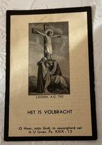 Antonia vd Burg weduwe van Jan Smit Noordwijkerhout 1933, Ophalen of Verzenden, Bidprentje