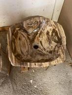 Mooie versteend houten wasbakken waskommen uit voorraad, Ophalen of Verzenden, Nieuw, 25 tot 50 cm, Minder dan 100 cm