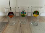 3x vedett bierglazen, Ophalen of Verzenden, Zo goed als nieuw, Glas of Glazen, Overige merken