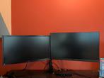 gaming schermen (MSI Optix G271 en AOC G2460PF) | Dual setup, Computers en Software, Gaming, Gebruikt, DisplayPort, IPS