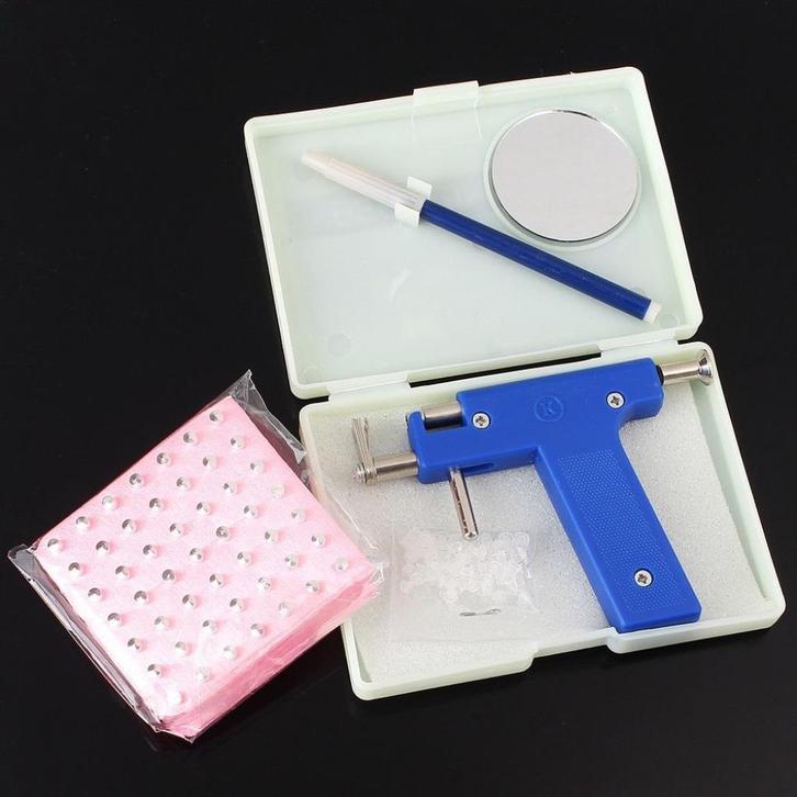 Piercing Pistool Oorstekers Oorbellen Oor Stud Gun, Sieraden, Tassen en Uiterlijk, Overige Accessoires, Nieuw, Verzenden