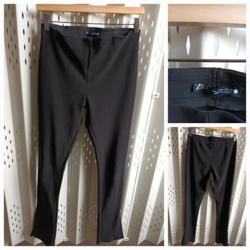 Mt L|30 ZARA zwarte stretchy damesbroek splitten!